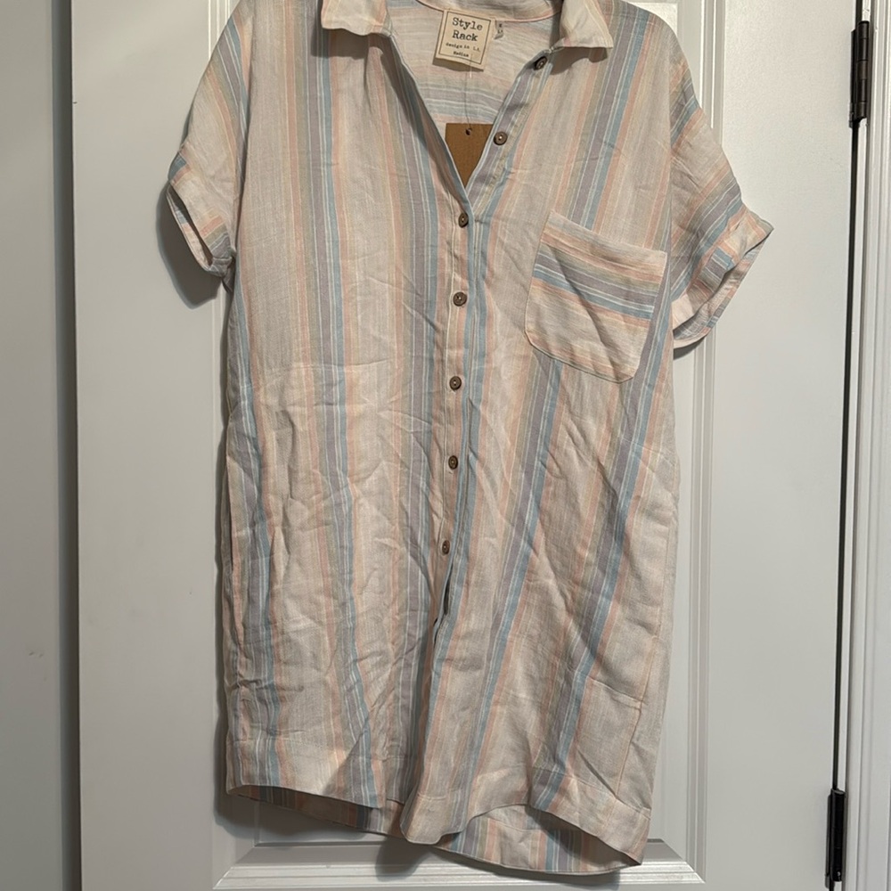 Medium Summer Button Down Dress